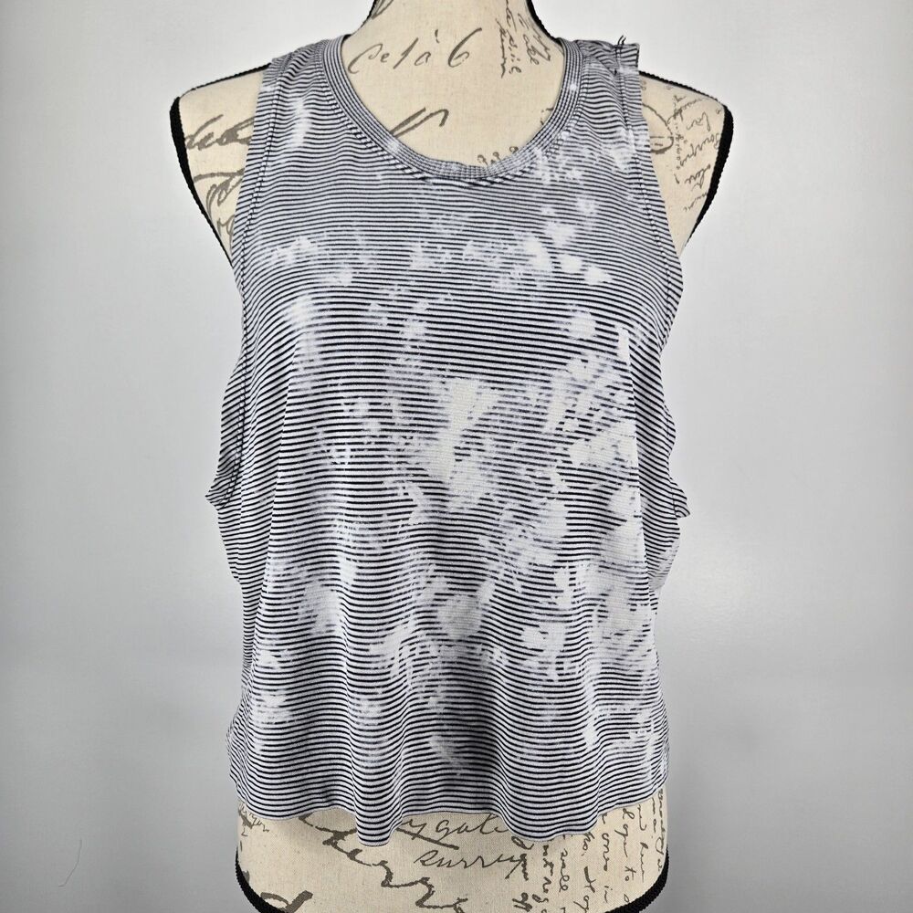 Spiritual Gangster Women's Size M/L Striped Tie Dye Athletic Tank Top